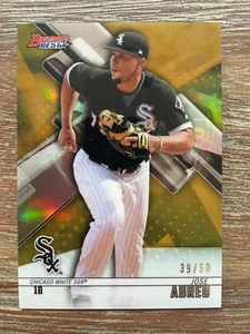 2018 Bowman's Best Jose Abreu Gold Refractor /50 White Sox #34 serial 39/50 - Picture 1 of 2