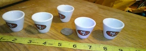 5 NFL FOOTBALL MINI PORCELAIN SHOT GLASS/cup San Francisco 49ers - Picture 1 of 2