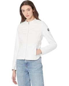 Colmar Jacket Women's 8 White Mock Neck Long Sleeve Full Zip Outdoor JDM882 - Picture 1 of 10