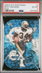 2000 Ricky Williams Fleer E-X E-Xceptional 100/100 1/1 PSA 6 Dolphins Saints 💎