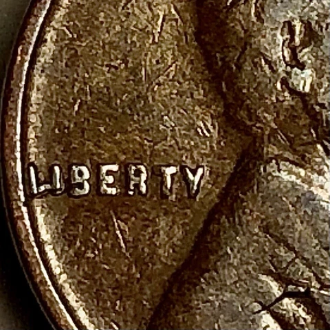 1936 wheat cent die chip error Cover