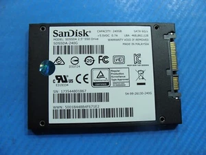 Acer AN515-51-55WL SanDisk 240GB SATA 2.5" SSD Solid State Drive SDSSDA-240G - Afbeelding 1 van 2