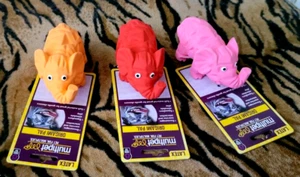 Multipet Mini Dog Puppy Latex Squeak ables Elephant ea.  Assorted Colors - Picture 1 of 4