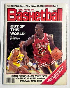 Dick Vitale's Basketball 1987-1988 Michael Jordan 87-88 NEWSSTAND Magazine - Picture 1 of 3
