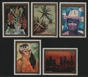 Franz. Polinesia 1974 - Mi-Nr. 187-191 ** - MNH - Pinturas / Pinturas - Imagen 1 de 2