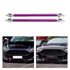 Adjustable Front Bumper Lip Splitter Strut Rod Tie Support Bar Universal purple