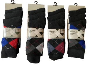 Calzini Uomo 9 Paia Calzini Casual Lavoro Sportivi Cotone Ricco Designer Taglia UK 6-11 - Foto 1 di 3