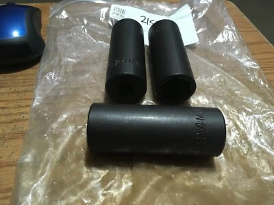 (3) Proto® - 1/2"Drive 24mm 6pt Black Oxide Deep Impact Socket - Image 1 of 2