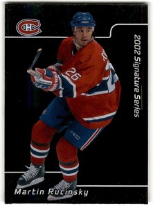 2001-02 Be a Player Signature Series Martin Rucinsky #117 Montreal Canadiens