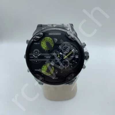 Diesel DZ7311 Mr.Daddy 2.0 Black Dial Multicolor Leather Chronograph Men's Watch - Image 1 of 3