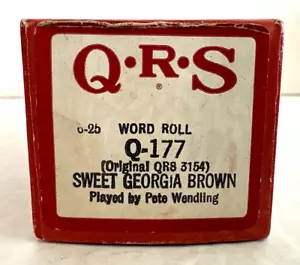 QRS Player Piano Music Word Roll SWEET GEORGIA BROWN Q-177 Song Rare Excellent - Bild 1 von 5
