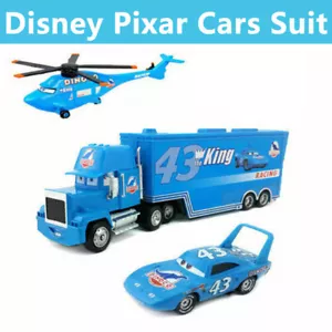 3er-Pack Disney Pixar Autos Dinoco Hubschrauber King Mack 1:55 Druckguss Spielzeug Auto lose - Bild 1 von 11