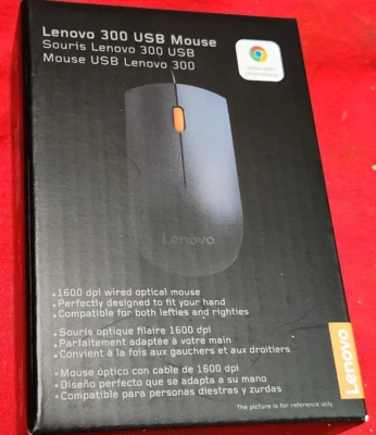 Lenovo 300 USB Mouse GX30M39704 Black  NEW  BOXED  5w6 - Image 1 of 4