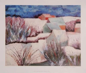 Biagio Civale, Bajo la nieve, Serigrafía, firmado a lápiz - Imagen 1 de 3