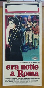 locandina film ERA NOTTE A ROMA Rossellini Giovanna Ralli Sergej Bondarchuk - Picture 1 of 2