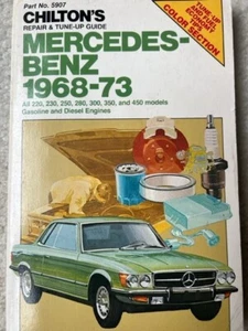 Guía de reparación y puesta a punto de Chilton: Mercedes-Benz 1968-73 libro de bolsillo - Imagen 1 de 3