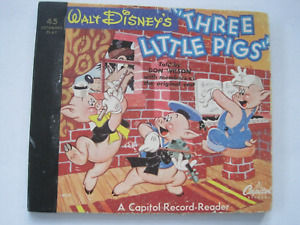 "Three little Pigs" - Walt Disney - Capitol-Record-Single-Cover der USA von 1949