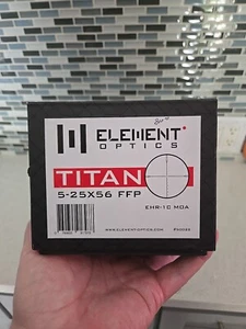 Element TITAN 5-25x56 FFP 34mm SF EHR-1C MOA Reticle/Turrets Scope #50022 - Picture 1 of 19