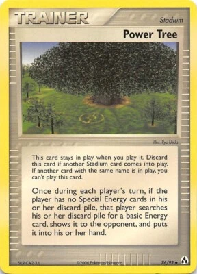POWER TREE 76/92 - UNCOMMON - NON-HOLO - EX Legend Maker - Pokémon Card - NM/M - Image 1 of 2