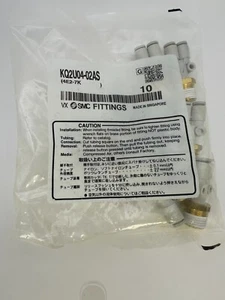 SMC KQ2U04-02AS One-Touch Union Tee, Tubo da 4 mm x 1/4" NPT (10 PZ) - Foto 1 di 2