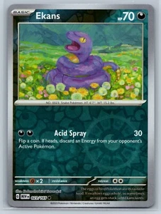 Ekans - Reverse Holo - Scarlet & Violet 151 Pokemon TCG Card - Picture 1 of 2