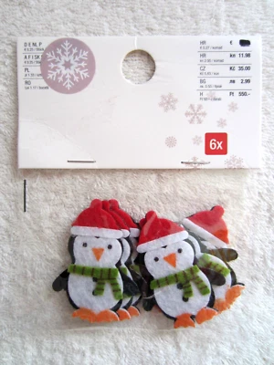 Coole Sticker  , * Witziger PINGUIN * aus FILZ - Bild 1 von 2