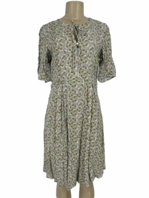 NOA NOA 尺码 34 XS 女式短袖衬衫连衣裙花卉派对约会之夜 A10 — 第 1/4 张图片