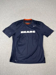 Chicago Bears Shirt Men L Blue Orange Nike Dri Fit On Field Apparel Short Sleeve - Picture 1 of 7