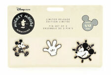 Disney Memories Mickey Mouse Steamboat Willie 3 Pin Set - January Limited Edition