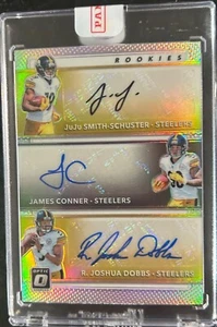 2017 Panini Juju Smith-Schuster 🔥 James Conner Dobbs RC Auto REFRACTOR 15/20 - Picture 1 of 2