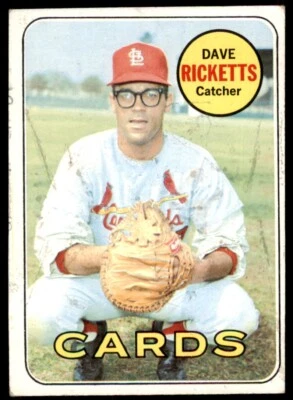 1969 Topps Dave Ricketts . St. Louis Cardinals #232 - Image 1 of 2