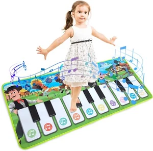 Kids Musical Toys Keyboard Carpet Animal Blanket Touch Playmat Early Education - Picture 1 of 3