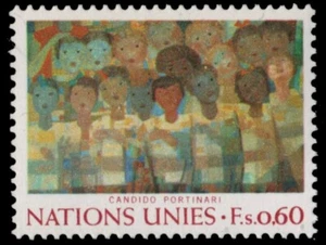 UNITED NATIONS GENEVA 41 - "Peace Mural" by Candido Portinari (pb12351+) - Picture 1 of 1