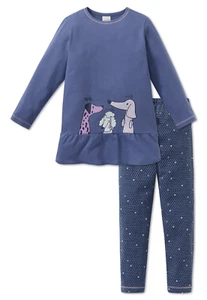 Schiesser Night Pyjamas for Girls Long Dog 104 116 128 140 - Picture 1 of 2