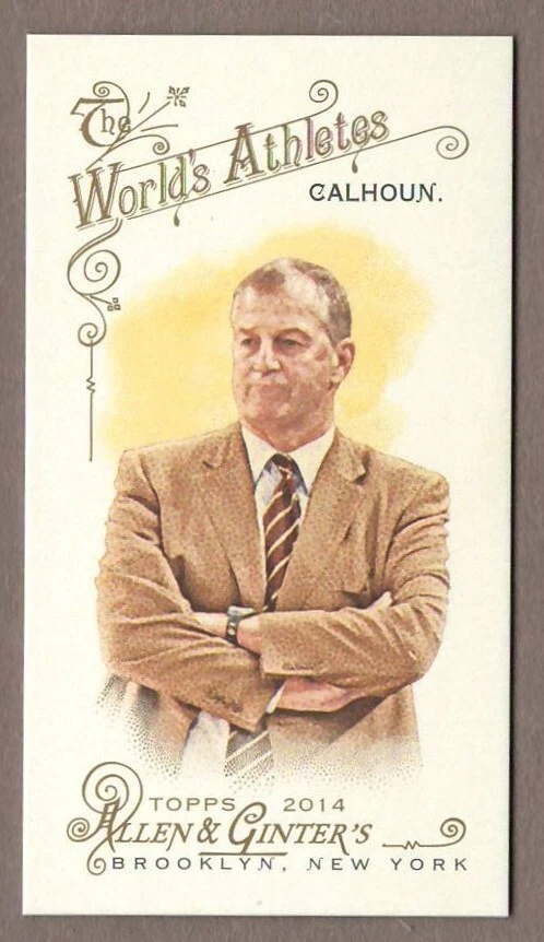 JIM CALHOUN 2014 Topps Allen and Ginter MINI Parallel 259 UConn Basketball Coach - Image 1 of 1