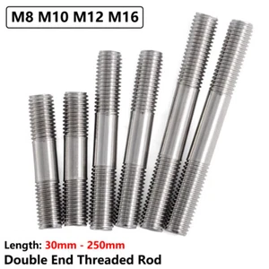 M8 - M16 Double End Threaded Rod Bar Bolt Stud Screws 304 Stainless Steel - A2 - Picture 1 of 96