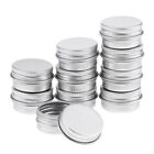 10pc Mini Aluminum Tin Jar Cream Balm Candle Cosmetic Container Bottles Cans Box