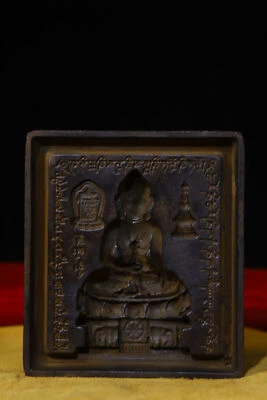 10 cm Tibet Budismo Latón Sello Buda Sello Artesanal Sello Estatua Foto 1 de 4