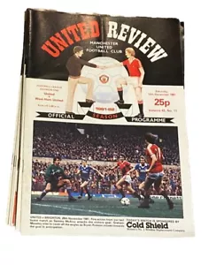 MANCHESTER UNITED V WEST HAM UNITED - DIVISIONE UNO - 12/12/1981 - Foto 1 di 1