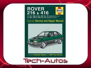 HAYNES MANUAL Rover 216 & 416 Petrol '89-'96 New & Sealed 1830 - Picture 1 of 1