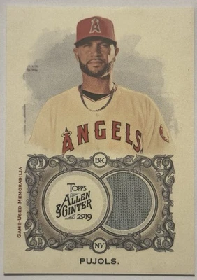 ALBERT PUJOLS Relic! 2019 TOPPS ALLEN & GINTER Jersey FSRB-AP - Image 1 of 2