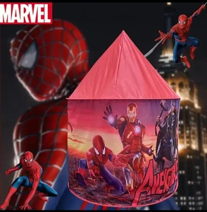 Avengers Theme Kids Yurt Tent | Foldable Indoor Outdoor Playhouse Gift - Picture 1 of 5