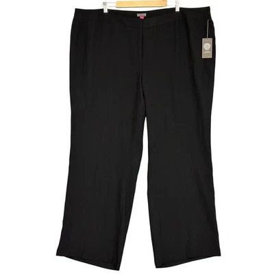 Pantalones Vince Camuto Mujer 24W Negros Essentials Rectos Carrera Clásicos Negocios Foto 1 de 4