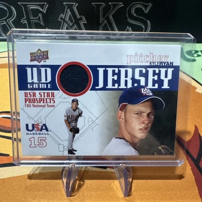 Kyle Ryan 2009 Upper Deck Signature Stars USA Star Prospects Jerseys #GJU-16 - Image 1 of 2