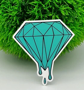 Diamant Sticker tropfender Diamant Aufkleber 7,6x7,3 cm Auto Tuning Stickerbombe - Bild 1 von 1
