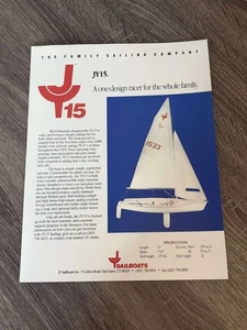 BANCHURE BARCA A VELA JY15 VINTAGE PUBBLICITARIA - Foto 1 di 2