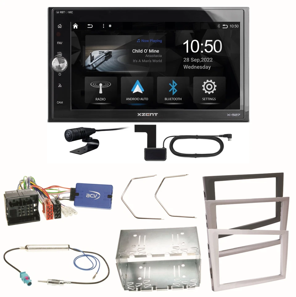 Xzent X-527 Android Auto CarPlay Einbauset für Opel Vectra C Meriva Vivaro Combo - Bild 1 von 1