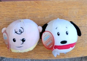 Hallmark Fluffballs Peanuts Charlie Brown & Snoopy Ornaments SET OF 2 BRAND NEW - Picture 1 of 8