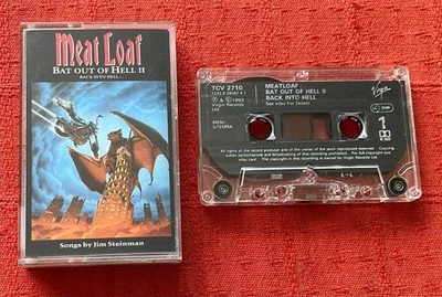 MEAT LOAF - CASSETTE TAPE - BAT OUT OF HELL II - 1993 UK/EU ISSUE ON VIRGIN - Image 1 of 4