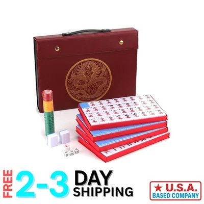 X-Large Chinese Mahjong Game Set - 144 Durable Melamine Tiles Included - Image 1 of 4